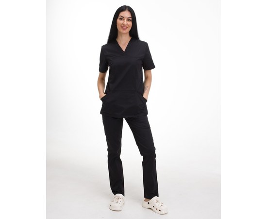 Изображение  Medical women's suit Topaz black s. 40, "WHITE COAT" 488-321-705, Size: 40, Color: black