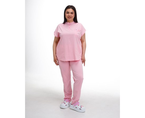 Изображение  Медицинский костюм женский Сидней розовый р. 40, "БЕЛЫЙ ХАЛАТ" 497-337-677, Размер: 40, Цвет: розовый