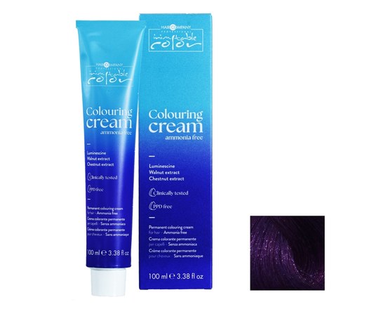 Зображення  М'яка безаміачна крем-фарба для волосся Hair Company Coloring Cream Ammonia Free 0.22 фіолетовий, 100 мл, Об'єм (мл, г): 100, Цвет №: 0.22 фиолетовый