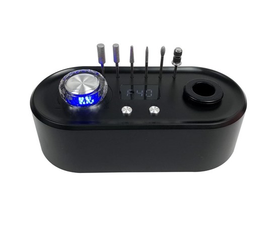 Зображення 4 Фрезер для манікюру та педикюру з ліхтариком Nail Drill UV-701 50 Вт 40000 об, чорний