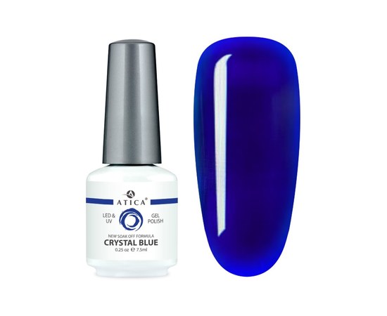 Изображение  Гель-лак для ногтей Atica GPM267 Crystal Blue, 7.5 мл, Объем (мл, г): 7.5, Цвет №: 267