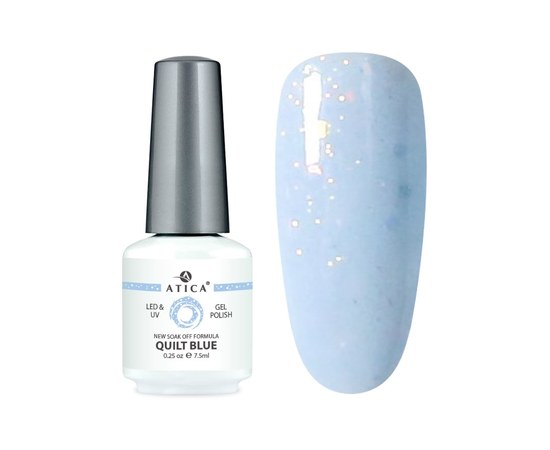 Изображение  Gel nail polish Atica GPM275 Quilt Blue, 7.5 ml, Volume (ml, g): 45053, Color No.: 275