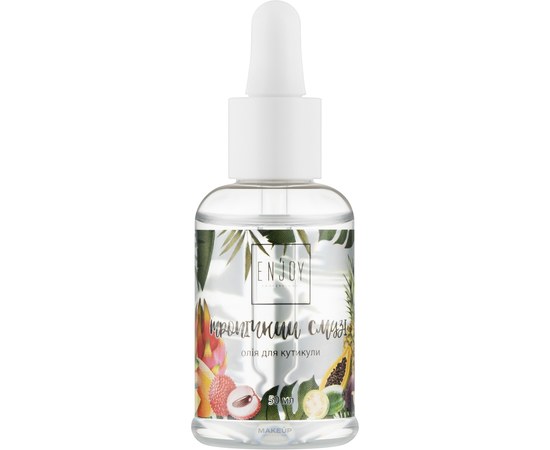 Изображение  Cuticle oil with dropper, flavored Enjoy Professional Tropical smoothie, 50 ml