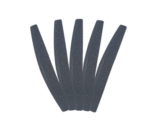 Зображення  Змінні файли Баф для шліфування нігтів Enjoy Professional 174 х 26 х 5 мм півмісяць 80 грит 10 шт/упаковка, чорний, Абразивність: 80