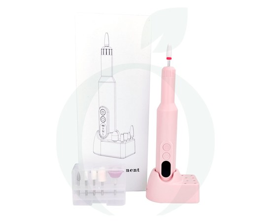 Изображение  Portable pen router DM-150 20000 rpm 12 W on base with battery, pink