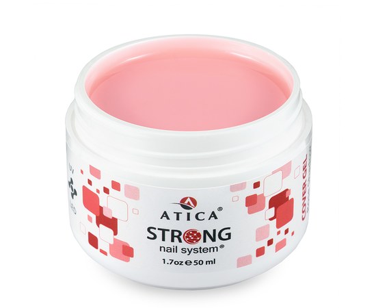 Зображення  Камуфлюючий гель Atica Strong Cover Gel Pink Shadow нюдовий рожевий, 50 мл, Об'єм (мл, г): 50, Цвет №: Pink Shadow