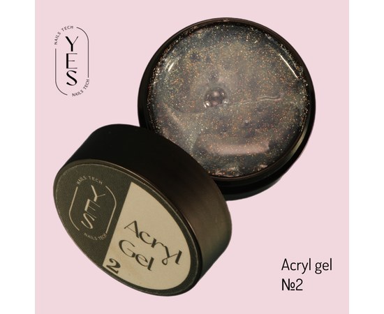 Изображение  Nail modelling gel YES Acrylgel No.02, 15 ml , Volume (ml, g): 15, Color No.: 2, Color: Lactic