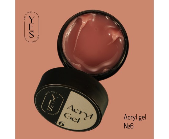 Изображение  Nail modelling gel YES Acrylgel No.06, 15 ml , Volume (ml, g): 15, Color No.: 6, Color: french