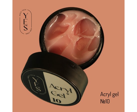 Изображение  Nail modelling gel YES Acrylgel No.10, 15 ml , Volume (ml, g): 15, Color No.: 10, Color: french