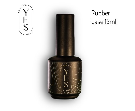 Изображение  Base for gel polish YES Clear Base Rubber, 15 ml