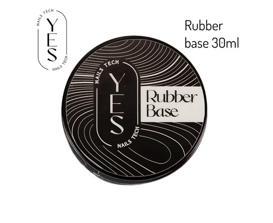 Изображение  Base for gel polish YES Clear Base Rubber, 30 ml