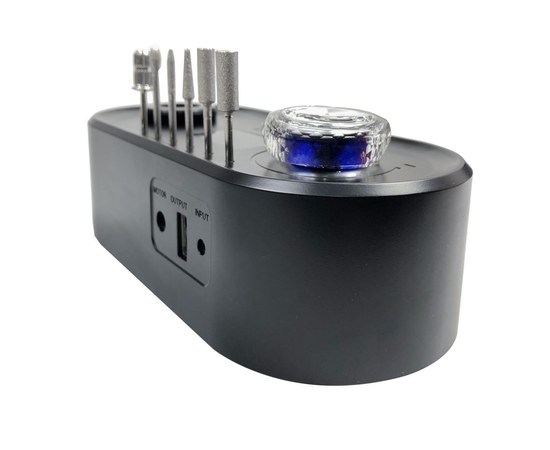 Зображення 7 Фрезер для манікюру та педикюру з ліхтариком Nail Drill UV-701 50 Вт 40000 об, чорний