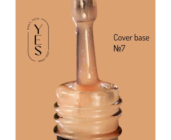 Изображение  Base for gel polish YES Cover Base No.07, 10 ml, Volume (ml, g): 10, Color No.: 7, Color: Beige