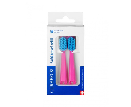 Изображение  Travel set for braces Curaprox Travel Refill CS 5460 Ortho Pink Implant Ortho CS 708