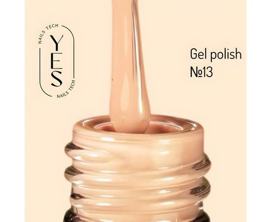 Зображення  Гель-лак для нігтів YES Gel polish №013, 6 мл, Об'єм (мл, г): 6, Цвет №: 013