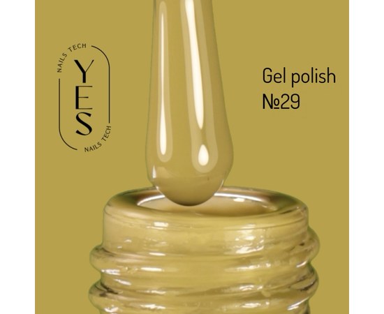 Изображение  Гель-лак для ногтей YES Gel polish №029, 6 мл, Объем (мл, г): 6, Цвет №: 029