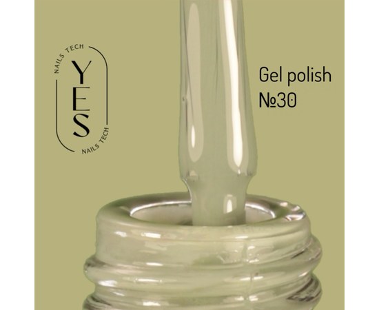 Зображення  Гель-лак для нігтів YES Gel polish №030, 6 мл, Об'єм (мл, г): 6, Цвет №: 030