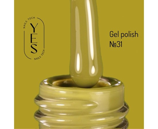 Изображение  Гель-лак для ногтей YES Gel polish №031, 6 мл, Объем (мл, г): 6, Цвет №: 031