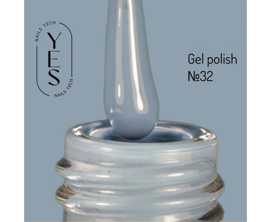 Зображення  Гель-лак для нігтів YES Gel polish №032, 6 мл, Об'єм (мл, г): 6, Цвет №: 032