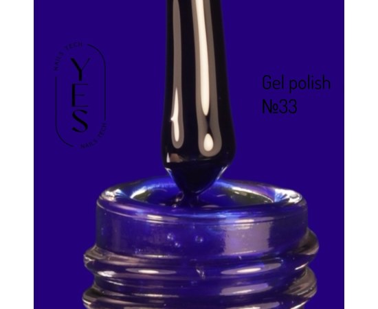 Зображення  Гель-лак для нігтів YES Gel polish №033, 6 мл, Об'єм (мл, г): 6, Цвет №: 033