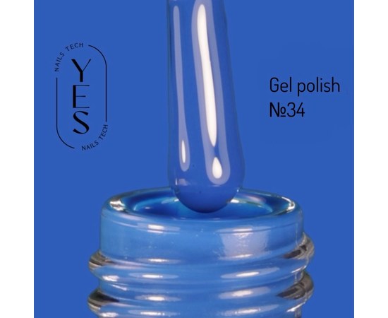 Зображення  Гель-лак для нігтів YES Gel polish №034, 6 мл, Об'єм (мл, г): 6, Цвет №: 034