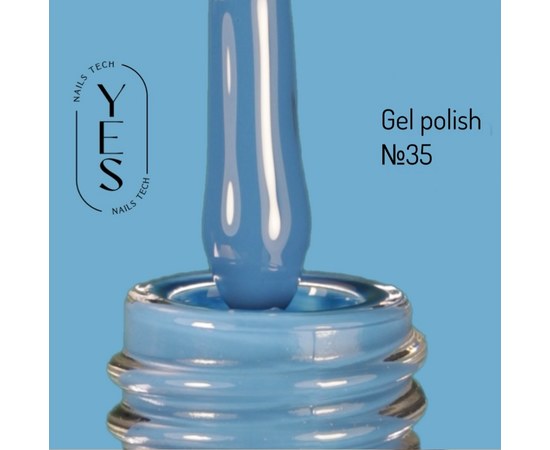 Зображення  Гель-лак для нігтів YES Gel polish №035, 6 мл, Об'єм (мл, г): 6, Цвет №: 035