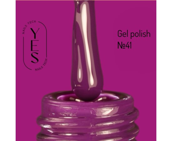 Изображение  Гель-лак для ногтей YES Gel polish №041, 6 мл, Объем (мл, г): 6, Цвет №: 041