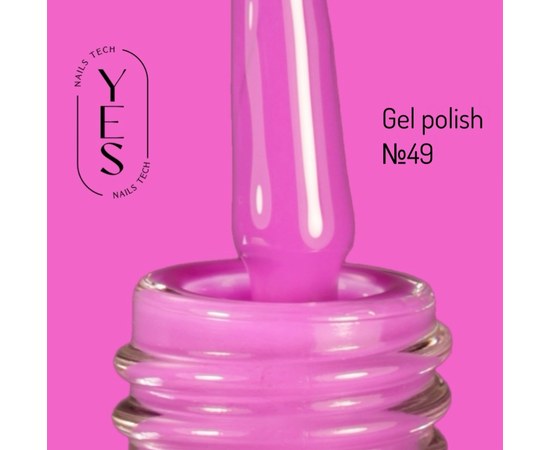 Изображение  Гель-лак для ногтей YES Gel polish №049, 6 мл, Объем (мл, г): 6, Цвет №: 049