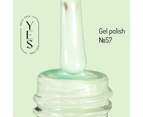Изображение  Гель-лак для ногтей YES Gel polish №057, 6 мл, Объем (мл, г): 6, Цвет №: 057