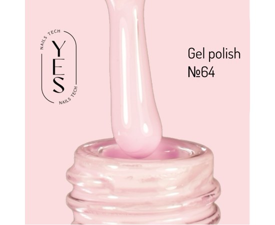 Изображение  Гель-лак для ногтей YES Gel polish №064, 6 мл, Объем (мл, г): 6, Цвет №: 064