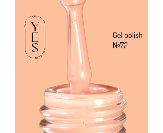 Изображение  YES Gel polish No.072, 6 ml, Volume (ml, g): 6, Color No.: 72