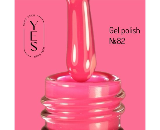 Изображение  Гель-лак для ногтей YES Gel polish №082, 6 мл, Объем (мл, г): 6, Цвет №: 082