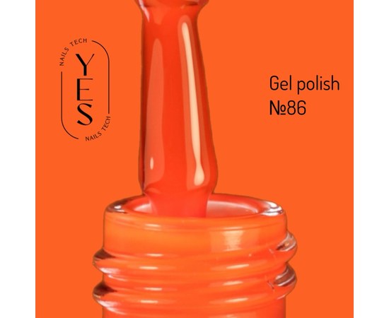 Изображение  Гель-лак для ногтей YES Gel polish №086, 6 мл, Объем (мл, г): 6, Цвет №: 086