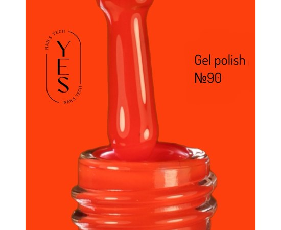 Изображение  Гель-лак для ногтей YES Gel polish №090, 6 мл, Объем (мл, г): 6, Цвет №: 090