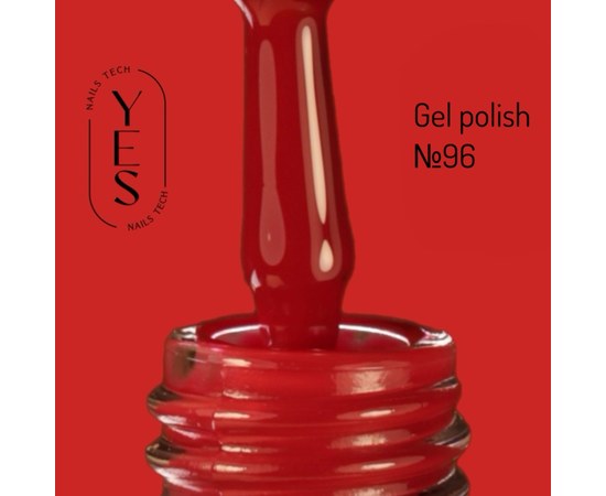 Изображение  Гель-лак для ногтей YES Gel polish №096, 6 мл, Объем (мл, г): 6, Цвет №: 096