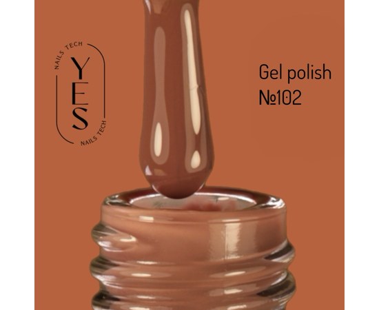 Изображение  YES Gel polish No.102, 6 ml, Volume (ml, g): 6, Color No.: 102