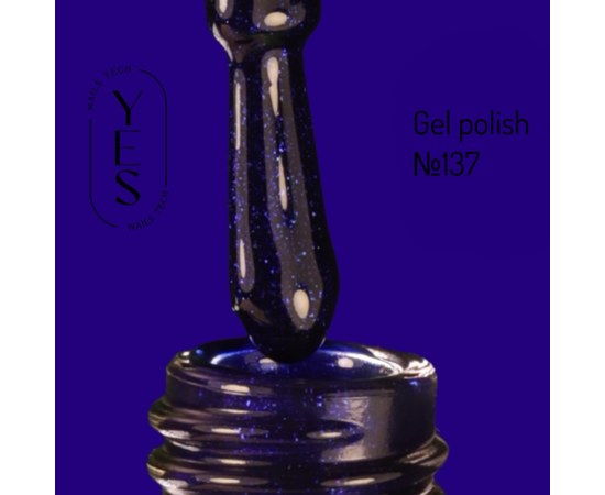 Изображение  Гель-лак для ногтей YES Gel polish №137, 6 мл, Объем (мл, г): 6, Цвет №: 137