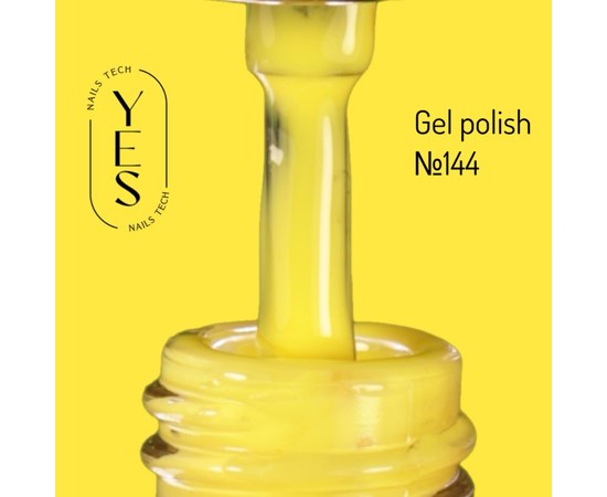 Изображение  Гель-лак для ногтей YES Gel polish №144, 6 мл, Объем (мл, г): 6, Цвет №: 144