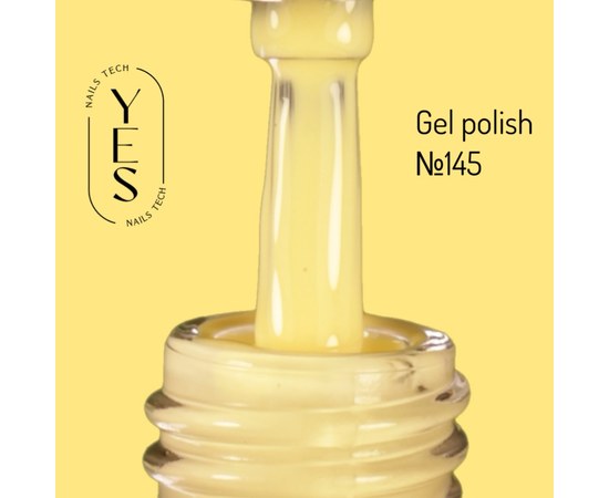 Изображение  Гель-лак для ногтей YES Gel polish №145, 6 мл, Объем (мл, г): 6, Цвет №: 145