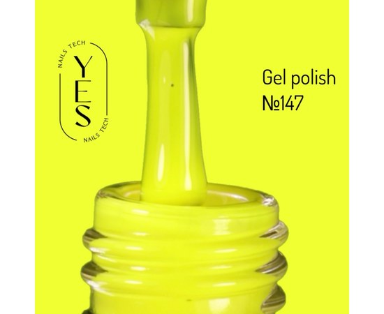 Изображение  Гель-лак для ногтей YES Gel polish №147, 6 мл, Объем (мл, г): 6, Цвет №: 147