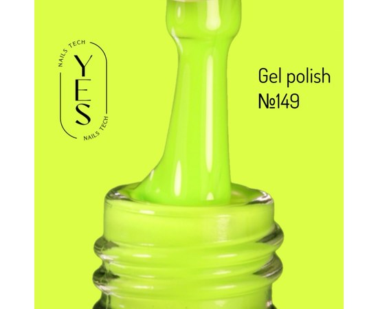 Изображение  Гель-лак для ногтей YES Gel polish №149, 6 мл, Объем (мл, г): 6, Цвет №: 149