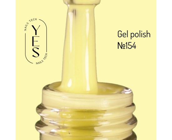 Изображение  Гель-лак для ногтей YES Gel polish №154, 6 мл, Объем (мл, г): 6, Цвет №: 154
