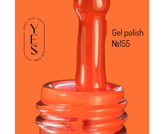 Изображение  Гель-лак для ногтей YES Gel polish №155, 6 мл, Объем (мл, г): 6, Цвет №: 155