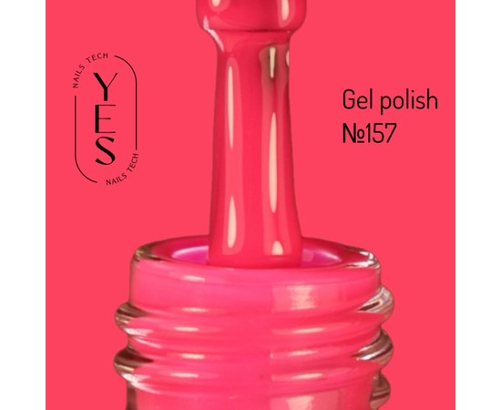 Зображення  Гель-лак для нігтів YES Gel polish №157, 6 мл, Об'єм (мл, г): 6, Цвет №: 157