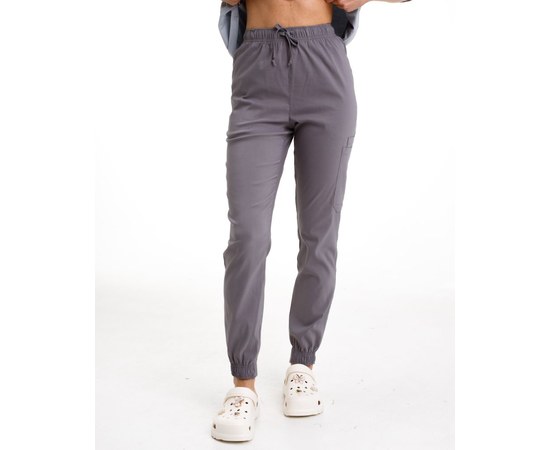 Изображение  Medical women's joggers stretch gray s. 50, "WHITE COAT" 501-328-730, Size: 50, Color: grey