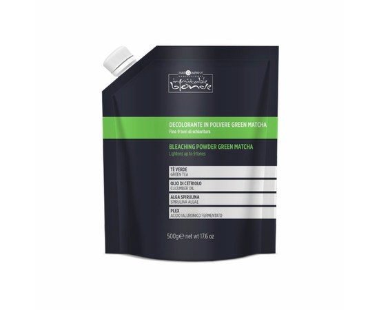 Изображение  Green bleaching powder for ice blonde Hair Company Bleaching Powder Green Matcha, 500 g