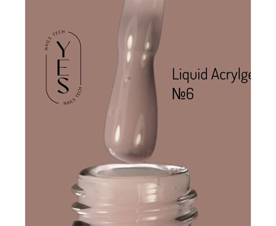 Изображение  YES Liquid Acrylgel No.06, 15 ml, Volume (ml, g): 15, Color No.: 6, Color: Powdery