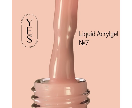 Изображение  YES Liquid Acrylgel No.07, 15 ml, Volume (ml, g): 15, Color No.: 7, Color: french