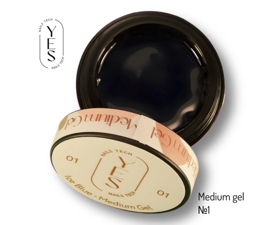 Изображение  Nail modelling gel YES Medium Gel No.01, 15 ml, Volume (ml, g): 15, Color No.: 1, Color: Transparent