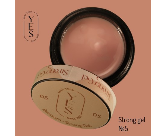Изображение  Nail modelling gel YES Strong Gel No.05, 50 ml, Volume (ml, g): 50, Color No.: 5, Color: french